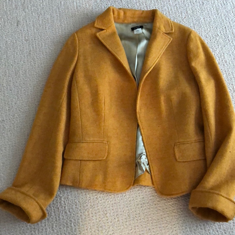 Jcrew Squash coloured wool blazer